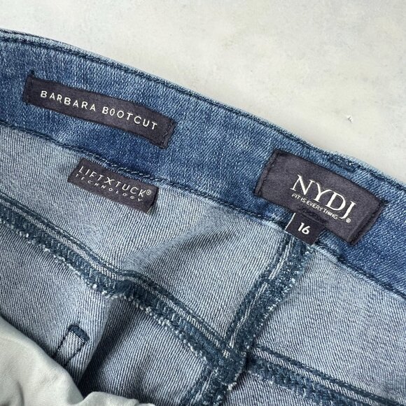 Not Your Daughter Jean Women 38x30* Barbara Boot Cut High Rise Blue Denim Tag 16 - Picture 7 of 16